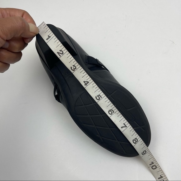 Abeo B.I.O SYSTEM Raine Black Leather Comfortable Mule Clog Heel Shoes Size 7.5 - Picture 9 of 10